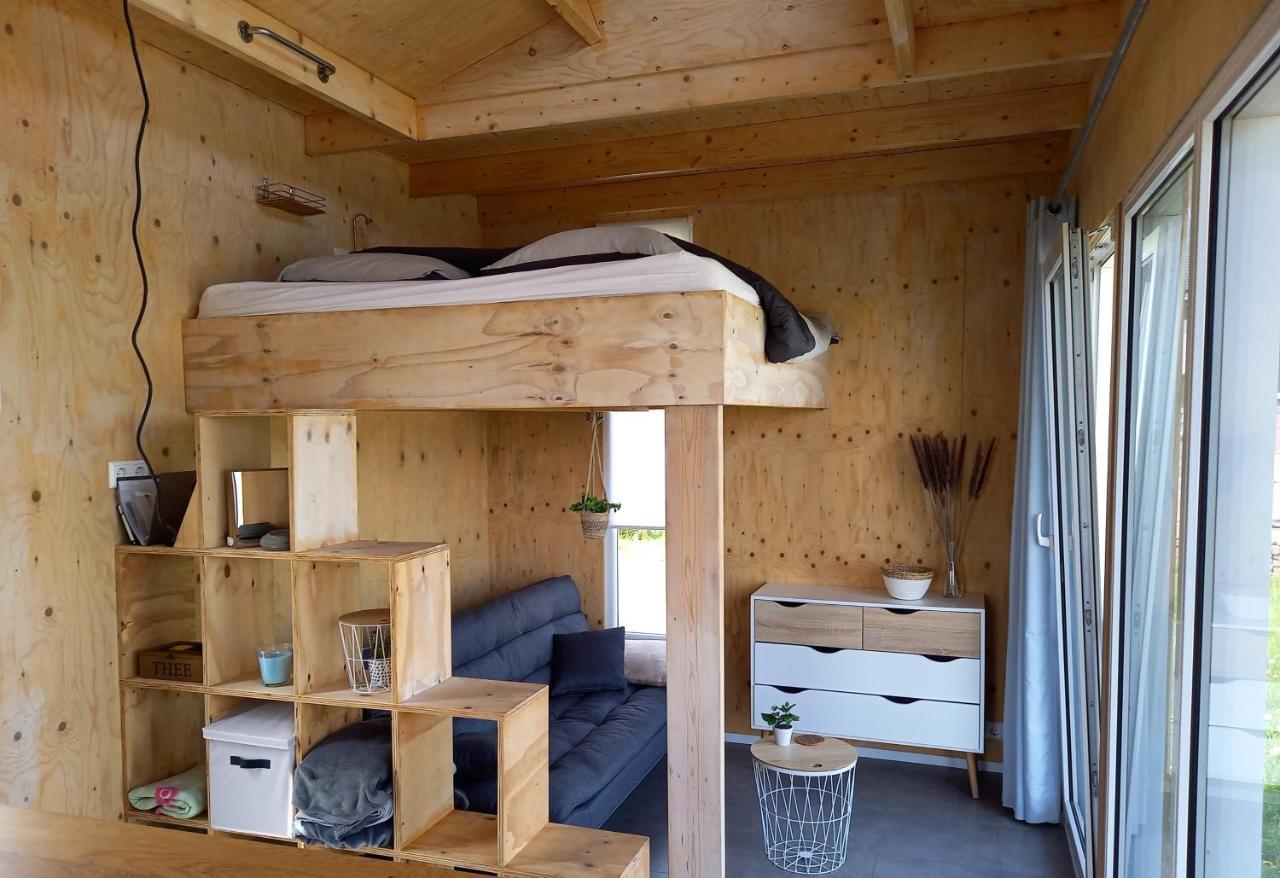 Tiny House Het Polderhuisje Streefkerk Bagian luar foto